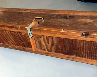 Wood Shipping Crate, 10" x 40" x 11"