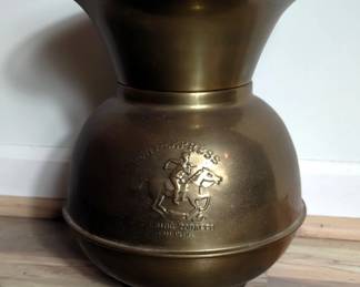 Pony Express Brass Cut Plug 10" Spittoon