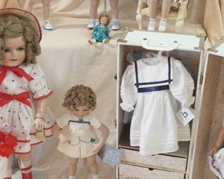 Assortment of Vintage Shirley Temple Dolls