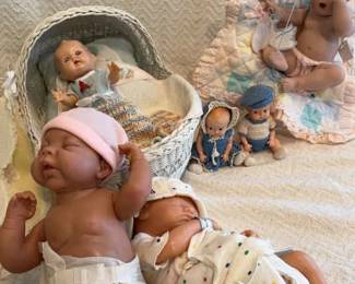 Reborn Dolls, Irwin Celluloid Dolls, Tiny Tear Doll, And Ashton Drake Galleries Doll