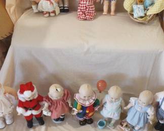 Assortment of Vintage Kewpie Dolls