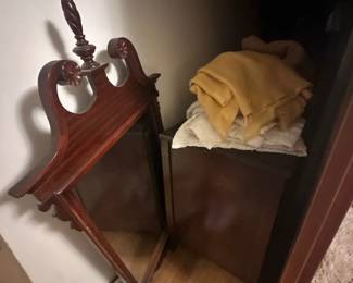 Ornate carved wood mirror