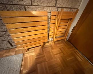 Folden wooden tables