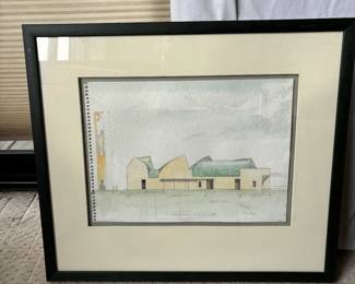 $260. Steven Holl architect of St. Ignatius Chapel and artist. watercolor titled “West Elevation”. Available during online shopping starting at 6pm on Wednesday. per the instructions in the sale description.