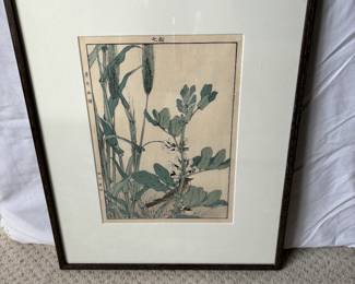 $120. Imao Keinen Block Print 22" x 17" Available during online shopping starting at 6pm on Wednesday per the instructions in the sale description.