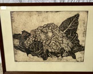 $80. M. Wilson "Cauliflower" signed and numbered 1-25.