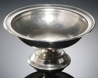 MATCH Italy Pewter Round Footed Centerpiece Bowl 
