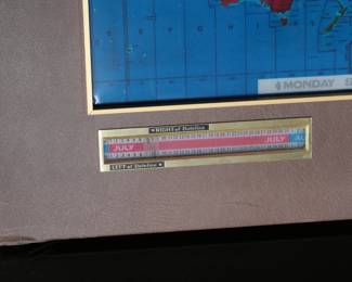 Kilburg Geochron Mechanical Timezone World Clock 224J Time Indicator 
