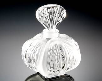 Lalique Crystal Mirabel Perfume Bottle Glass Decanter 
