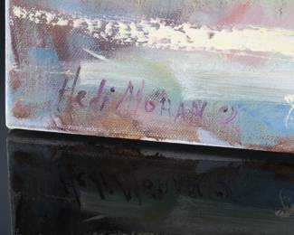 Original Art Hedi Moran Floral Still-life Oil Painting 
