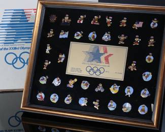 1984 Olympics Pin Set Limited Edition In Box 1981 Series 1
