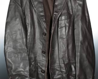 Hugo Boss Italian Lamb Skin Leather Nappa Jacket Overcoat 
