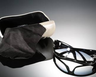 Chanel 5088-B Crystal CC Logo Sunglasses
