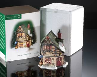 Department 56 E. Tipler Agent For Wine & Spirits Heritage Village Collection
