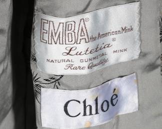 EMBA Gunmetal Mink Coat Jacket
