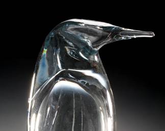 Blenko Crystal Glass Penguin 13.5in Large 8020L
