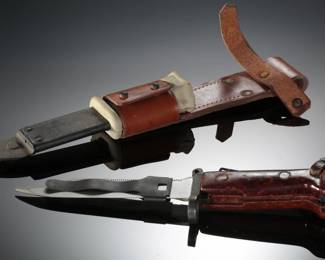 Romanian Bayonet Knife with Scabbard Russian Soviet 
