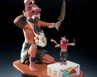 Mudhead Kachina Herman Shelton Native American Art 
