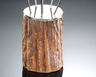 MCM Vintage Gucci Italy Barware Stag Cocktail Skewers Olive Picks & Horn Base Hors d'oeuvre
