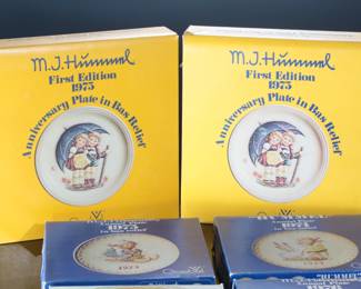 Goebel Hummel Annual Plates in bas-relief Lot of 7 1971-1975
