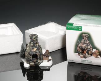 Department 56 Fieldstone Fireplace Heritage Village Collection
