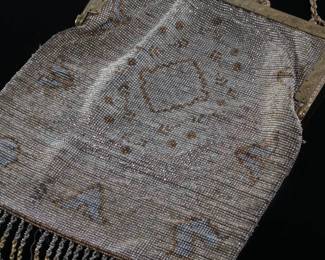 Antique French Micro Bead Purse
