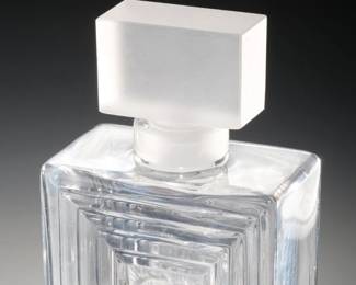 Lalique Crystal Duncan No. 2 Glass Perfume Bottle Decanter

