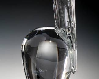 Baccarat Crystal Pelican Figurine Art Glass Sculpture 
