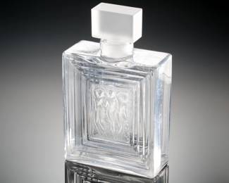 Lalique Crystal Duncan No. 3 Glass Perfume Bottle Decanter

