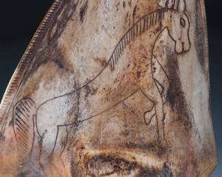 Kipas Gana-Gana Batak / Handheld Traditional Fan Wood Bone Figure
