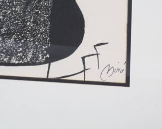 Joan MIRO Framed Lithograph Escultor Suécia The Metropolitan Gallery of Fine Art 
