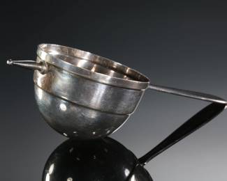 Tiffany & Co Cordis Sterling Silver Cocktail Turnover Jigger Vintage Barware Brandy Warmer 
