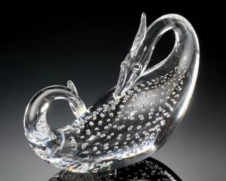 AS-IS Steuben Glass Dragon Figurine Art Glass Crystal 
