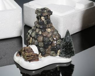 Department 56 Fieldstone Fireplace Heritage Village Collection
