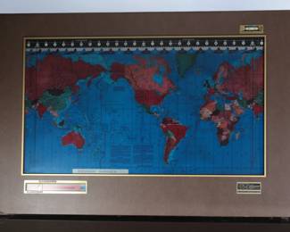Kilburg Geochron Mechanical Timezone World Clock 224J Time Indicator 
