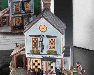 Department 56 P.L. Wheeler’s Bicycle Shop&nbsp;Heritage Village Collection
