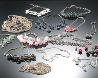 Lot of 15 Costume Jewelry Beaded Necklaces 
