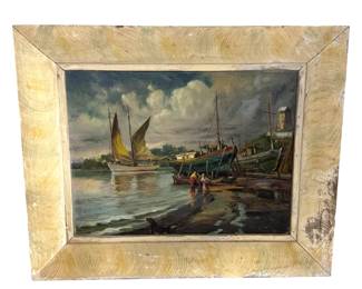Original Art Miguel Galvez Seascape Painting 
