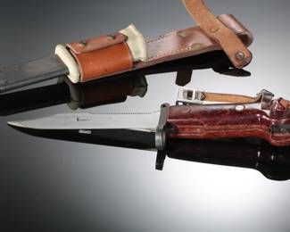 Romanian Bayonet Knife with Scabbard Russian Soviet 
