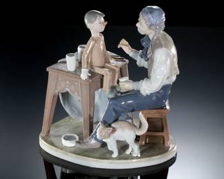 Lladro 5396 The Puppet Painter Porcelain Figurine Pinocchio Geppetto
