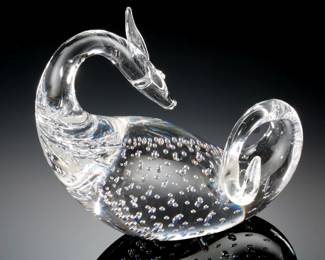 AS-IS Steuben Glass Dragon Figurine Art Glass Crystal 

