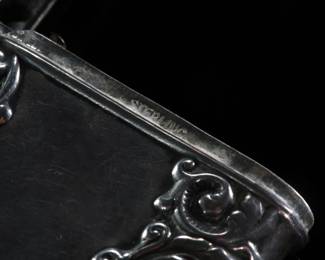 Antique Sterling Silver Repousse Match Safe
