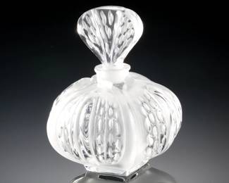Lalique Crystal Mirabel Perfume Bottle Glass Decanter 
