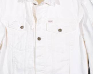 Guess Georges Marciano Jacket White Denim Jean Jacket
