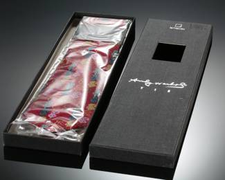 Andy Warhol Dollar Bill Sign Tie NIB teNeues Red
