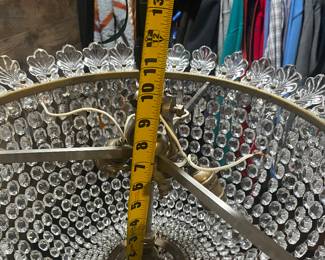 BACCARAT CHANDELIER 10 INCHES DEEP