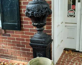 Black Concrete Entrance Stands