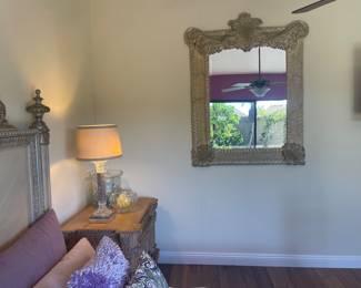 Huge Painted and gilt Mirror