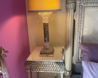 Pair of Crystal Lamps