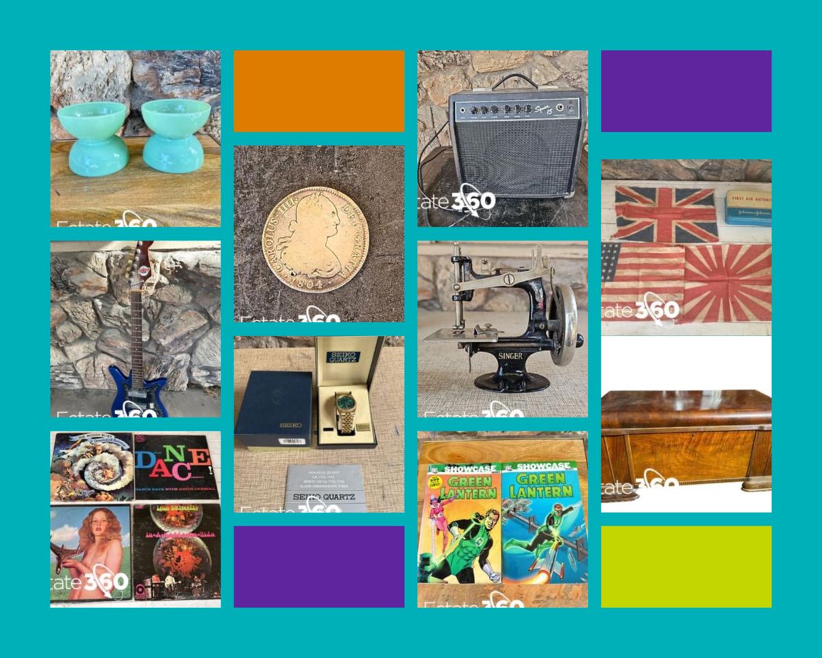 White Brown Clean Grid Interior Design Photo Collage